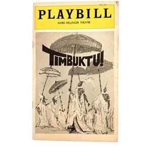 Vintage 1978 Timbuktu Playbill and Ticket Broadway Mark Hellinger Theatre Kitt